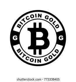 crypto currency icon (bitcoin gold)