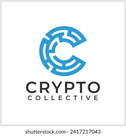 Crypto Currency Icon, Crypto Currency Icon with the letter C