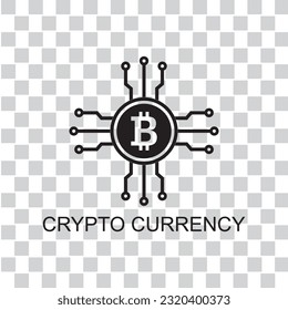 crypto currency icon , network icon