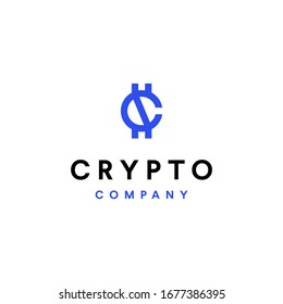 Crypto Currency letter c logo template