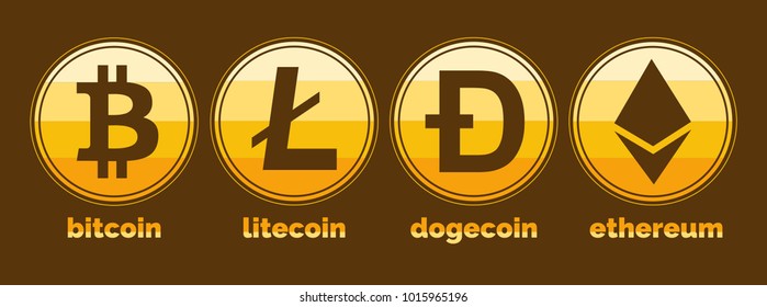 Crypto currency logo vector