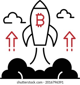 crypto currency startup Concept, Blockchain Investors Vector Icon Design, Business and Management Symbol, Banking and finance Sign, ECommerce and Delivery Stock illustration