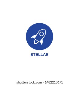 Crypto currency Stellar vector icon illustration for web and mobile application isolated on white backround. Premium quality.