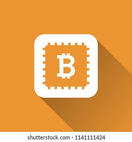 Crypto currency symbol.  bitcoin sign