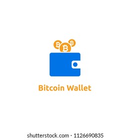 Crypto currency trading and exchange icon. Logo design for bitcoin service