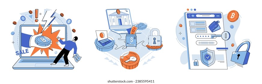 Ilustración del vector de divisa criptográfica. Los avances de la tecnología financiera están reformulando la manera en que interactuamos con las monedas criptográficas La integración criptomonedas en la vida diaria simplifica las finanzas