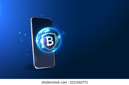 Crypto currency, virtual electronic, internet money. Bitcoin currency. Crypto coin with growth chart. International stock exchange. Network bitcoin marketing vector banner.