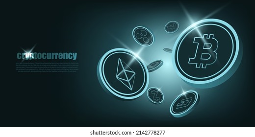 Crypto Currency,crypto Currency Coin. International Stock Exchange. 