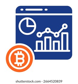 Ilustración vectorial de relleno de iconos de tablero de criptomonedas