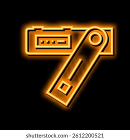 crypto digital device neon light sign vector. crypto digital device illustration