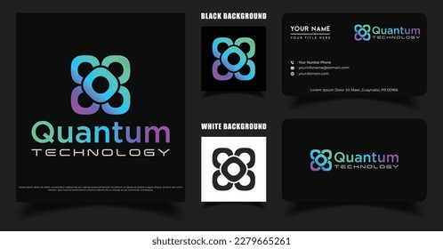 Crypto Digital Lab With Molecule Element For Token Or Technology logo Vector Design