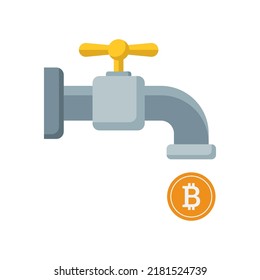 Icono de vector cripto en fondo blanco