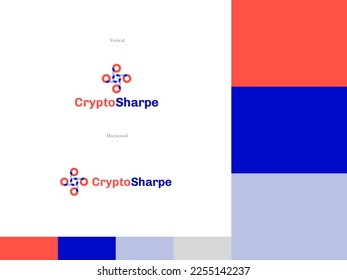 crypto finance technology corporation branding identity template