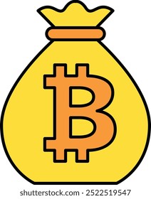 Icono o ilustración de fondo criptográfico para representar el fondo de inversión en criptomonedas