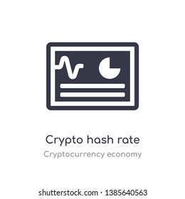 crypto hash rate icon. isolated crypto hash rate icon vector illustration from cryptocurrency economy collection. editable sing symbol can be use for web site and mobile app
