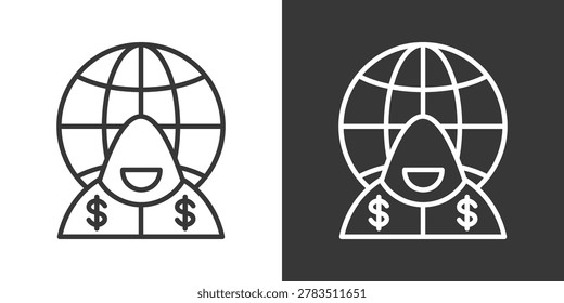 Crypto Hijack Icon Set Vector Collection Isolated In Black And White