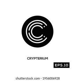 Crypto icon vector. Cryptocurrency icon or logo symbol vector illustration