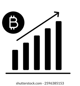Crypto Investment glyph solid icon