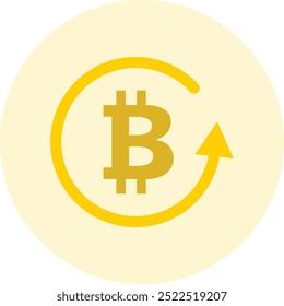 Crypto Investment Icon or Illustration for Representing Cryptocurrency Asset Allocation