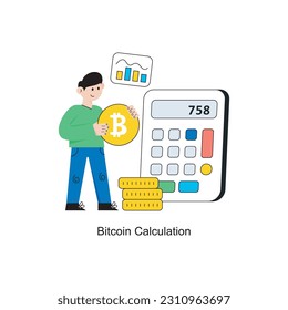Ilustración del vector de diseño de estilo plano de factura criptográfica. Ilustración de acciones