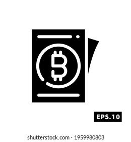 Crypto License icon. Crypto Icon or logo symbol vector