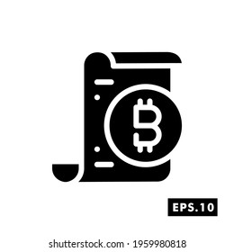 Crypto License icon. Crypto Icon or logo symbol vector