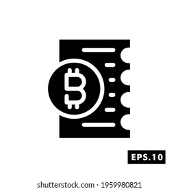 Crypto License icon. Crypto Icon or logo symbol vector