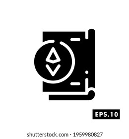 Crypto License icon. Crypto Icon or logo symbol vector