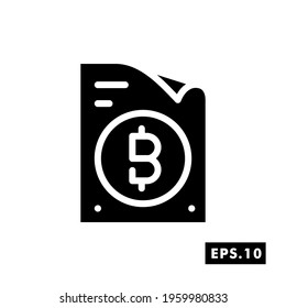 Crypto License icon. Crypto Icon or logo symbol vector