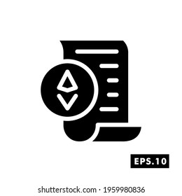 Crypto License icon. Crypto Icon or logo symbol vector