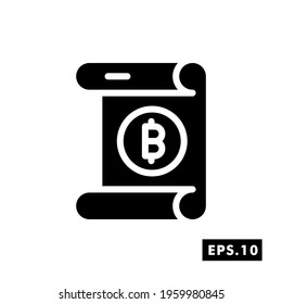 Crypto License icon. Crypto Icon or logo symbol vector