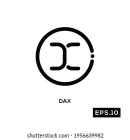 Crypto line icon vector. Cryptocurrency icon or logo symbol vector illustration