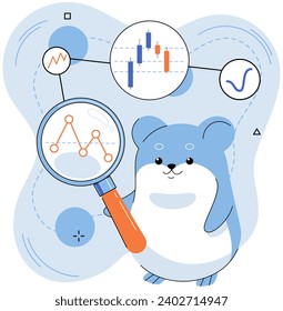 Crypto market. Vector illustration. Cryptocurrencies provide individuals with opportunity to diversify their investment portfolios The concept investing in cryptocurrencies requires long term