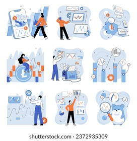 Crypto market. Vector illustration. The crypto market is experiencing rapid growth due to advancements in technology Money can be seamlessly transferred through crypto payments revolutionizing