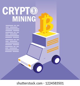 crypto mining bitcoin icons