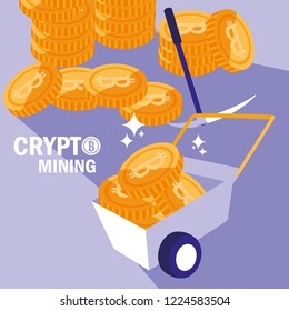 crypto mining bitcoin icons