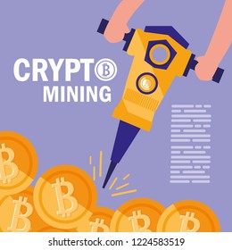 crypto mining bitcoin icons