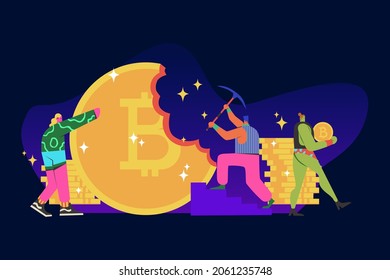 Crypto Mining Profit Sharing Illustration