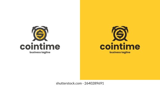 crypto mining time logo vector