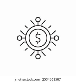 Vector de signo de icono de criptomoneda