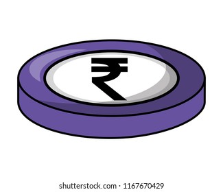 crypto money isometric icon