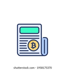 Crypto News icon in vector. Logotype