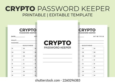 Crypto Password Keeper KDP Interior