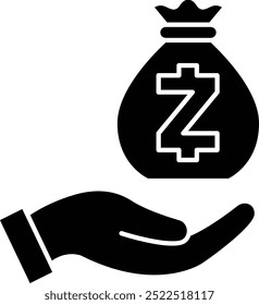 Ícone de Pagamento com Criptografia ou Ilustração para Transações Digitais