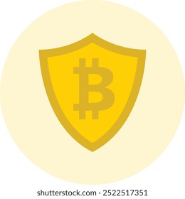 Icono o ilustración de seguridad criptográfica que representa la protección digital para Elementos de criptomonedas