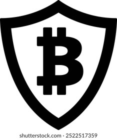 Ícone ou Ilustração de Segurança de Criptografia Representando Proteção Digital para Ativos de Criptomoeda