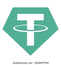 Symbol-Zeichen für Kryptotherapie, Vektorgrafik, einzeln auf weißem Hintergrund - Etikett .EPS10