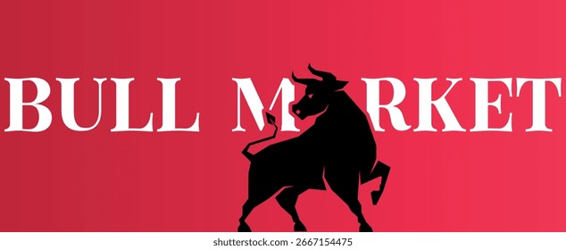 Criptografia para cima Ilustração de vetor com Bull. Crescimento da moeda digital e conceito de mercado Bull. Imagem Bull Market Crypto Vetor, Rising Up Trend Bull Graphic. Crescimento Ascendente. Blockchain e mercado financeiro
