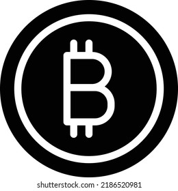 cripto Ilustración vectorial en un fondo transparente.Símbolos de calidad premium.Icono vector glifos para concepto y diseño gráfico.