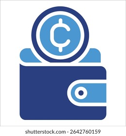 Crypto Wallet Icon Element For Design